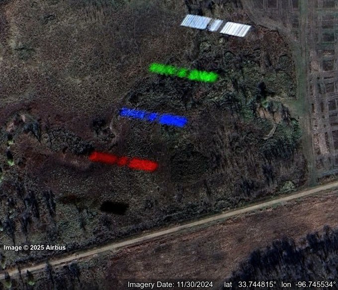 Mystery satellite in Google imagery
