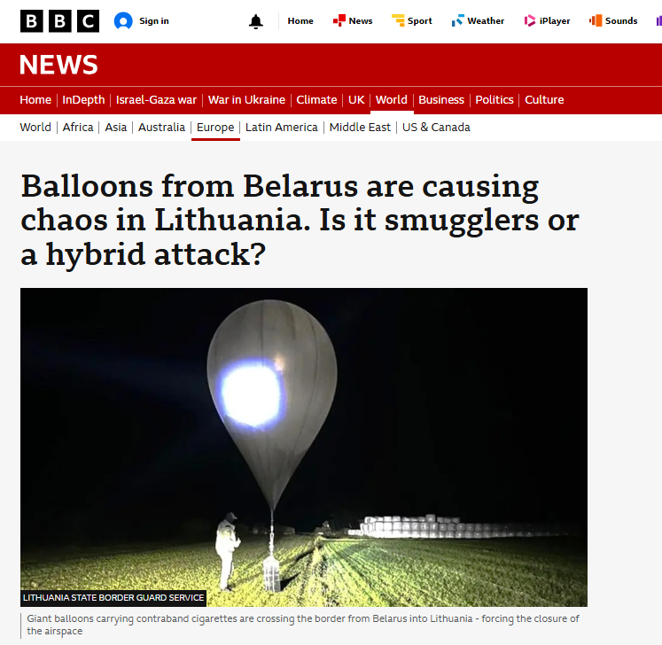 Balloons over Lithuania