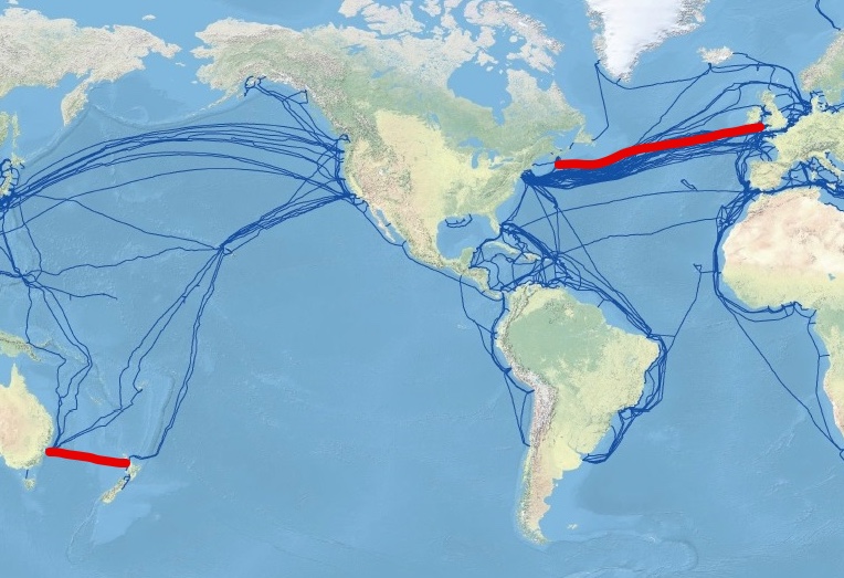 Undersea Cables on a Flat Earth | Metabunk