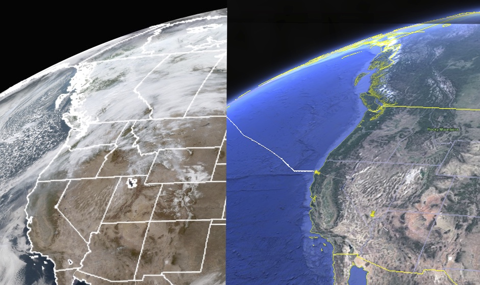 Matching GOES-16 or other Geostationary Satellite Views in Google Earth ...