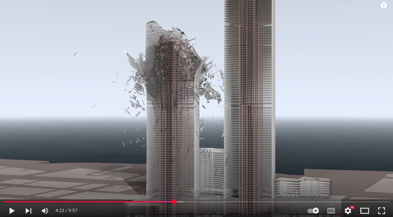 Kostack Studios WTC2 (South Tower) Collapse Simulation