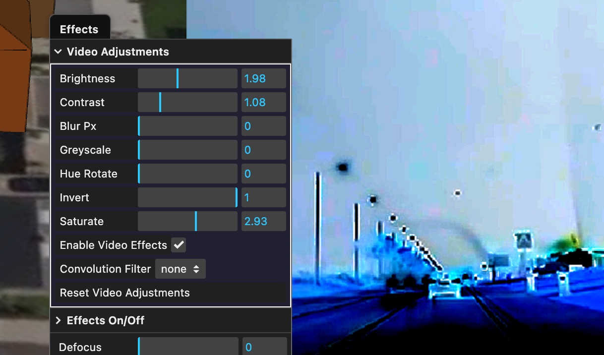 Sitrec 2.10.6 - Video Adjustments and Dual satellite tracks
