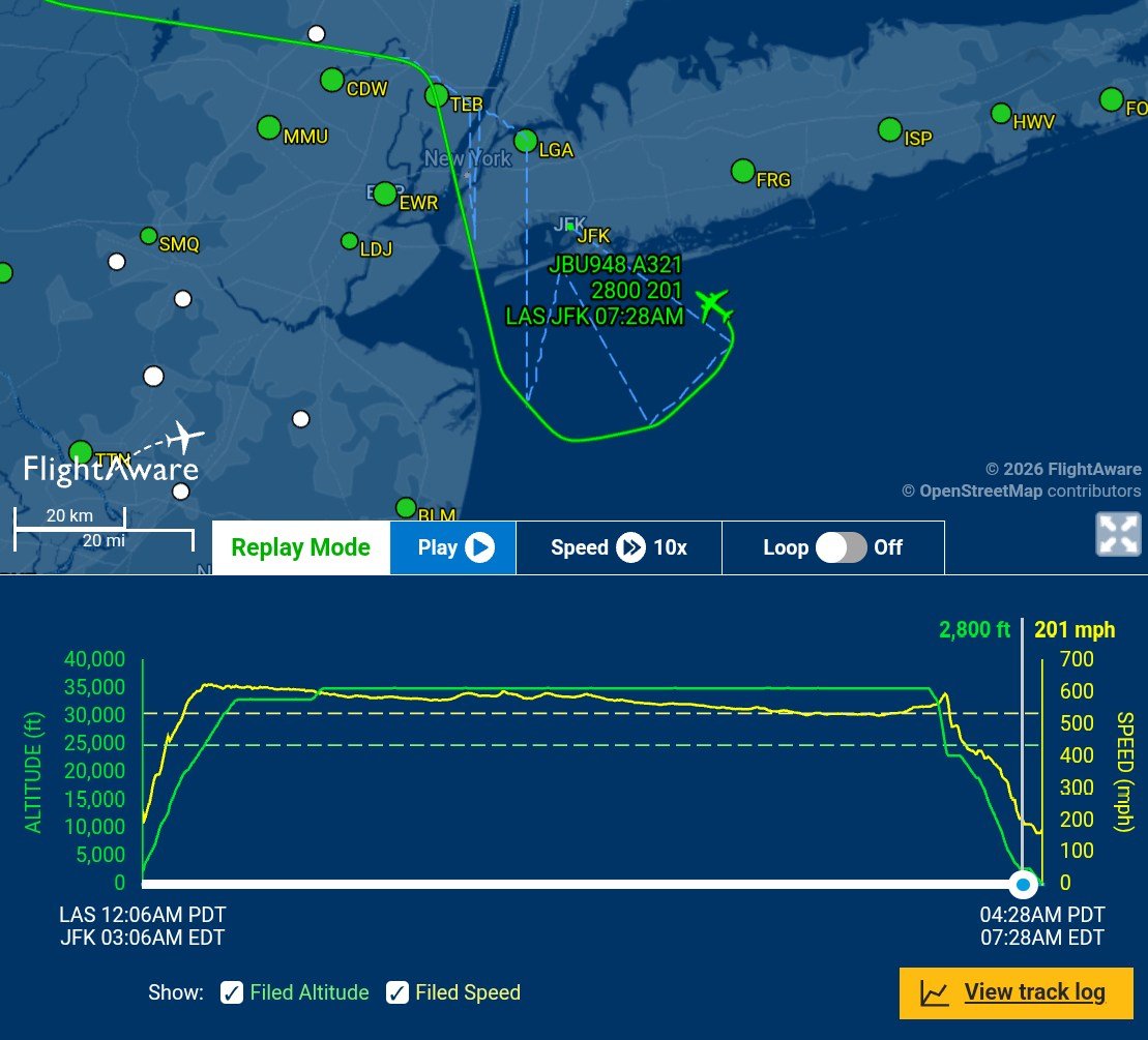 JetBlue flight reports striking drone while landing at JFK