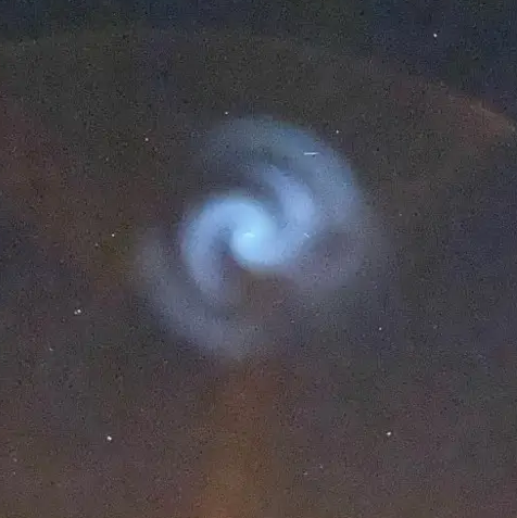 Space X spiral over UK.