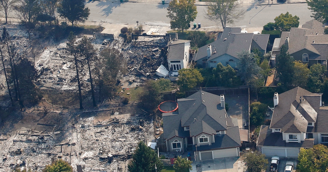 Explained: House "Cut in Half", Tubbs Fire, Santa Rosa, Coffey Pa...