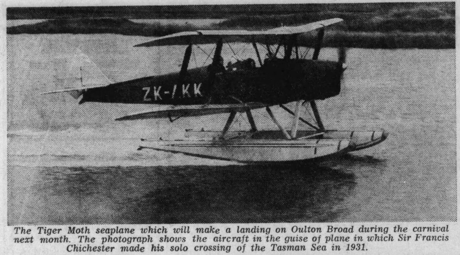 Sir Francis Chichester's "Flying Saucer" 1931