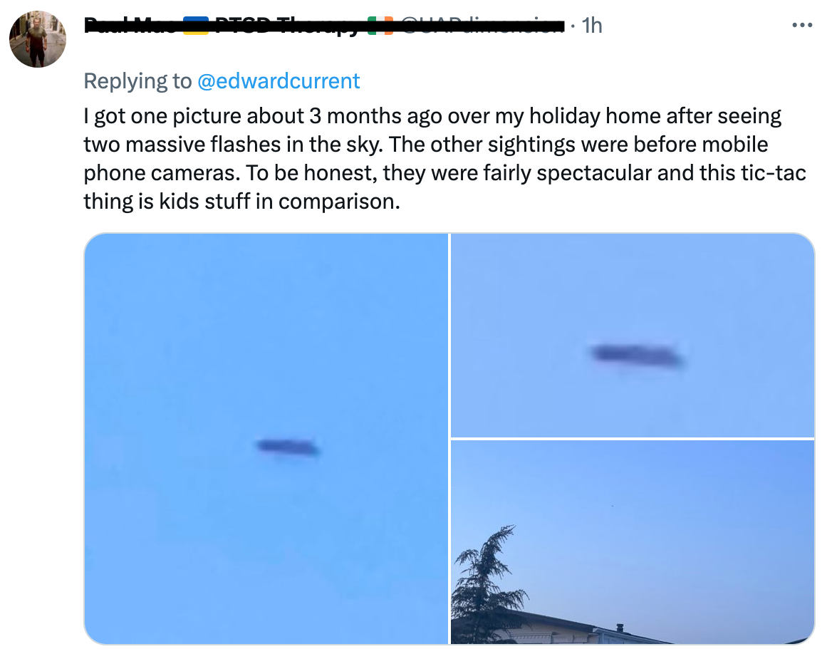 Major UFO experiences are specific to the observer