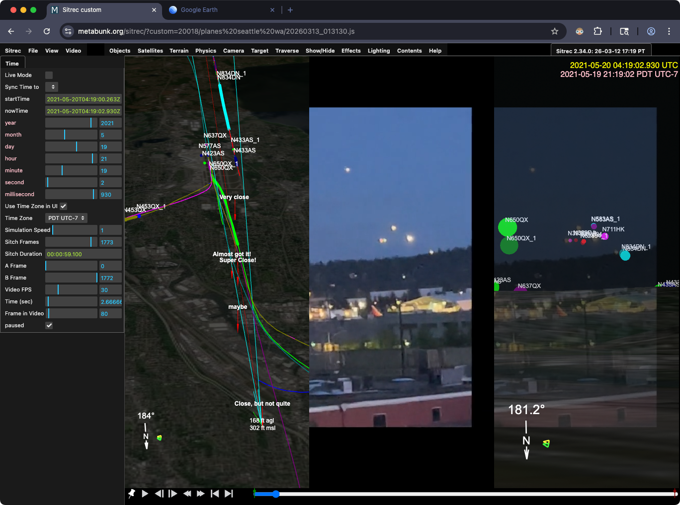 Duplicate flight paths