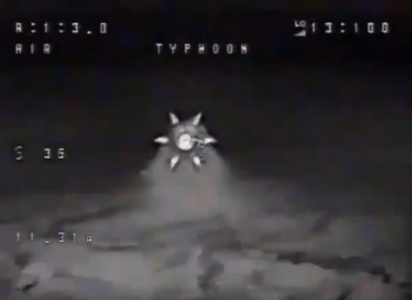 Ukrainian drone footage of 6 pointed star