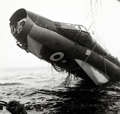 Wreckage of Capt. W. Schaffner's  RAF Lightning 1970.jpg