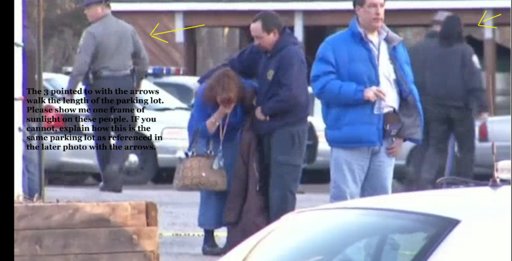sandy hook fire station. notes on people walking through parking lot..jpg