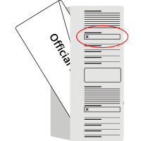 seal the secrecy envelope into the return envelope