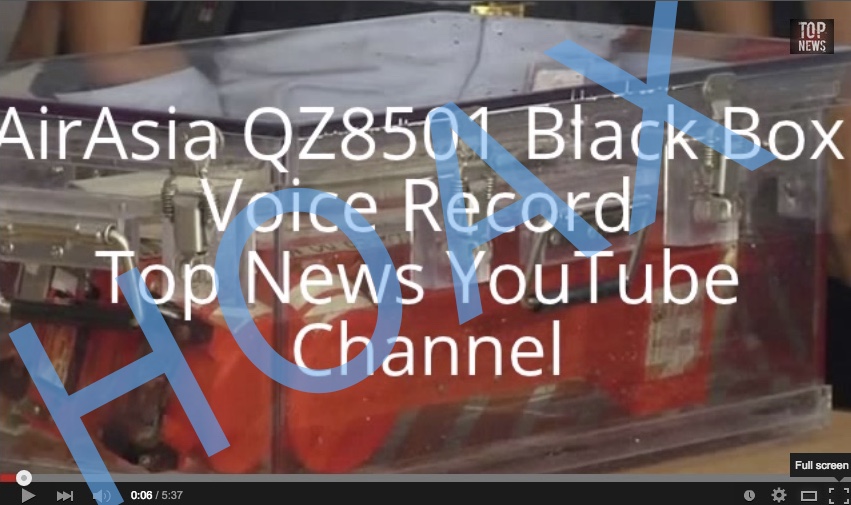 Hoax Airasia Qz8501 Black Box Voice Recorder Alleged Adam