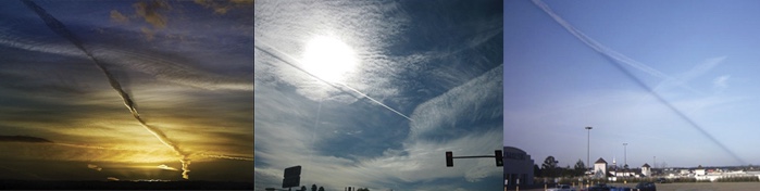 Contrails Dark Lines Black Beams Chemtrails