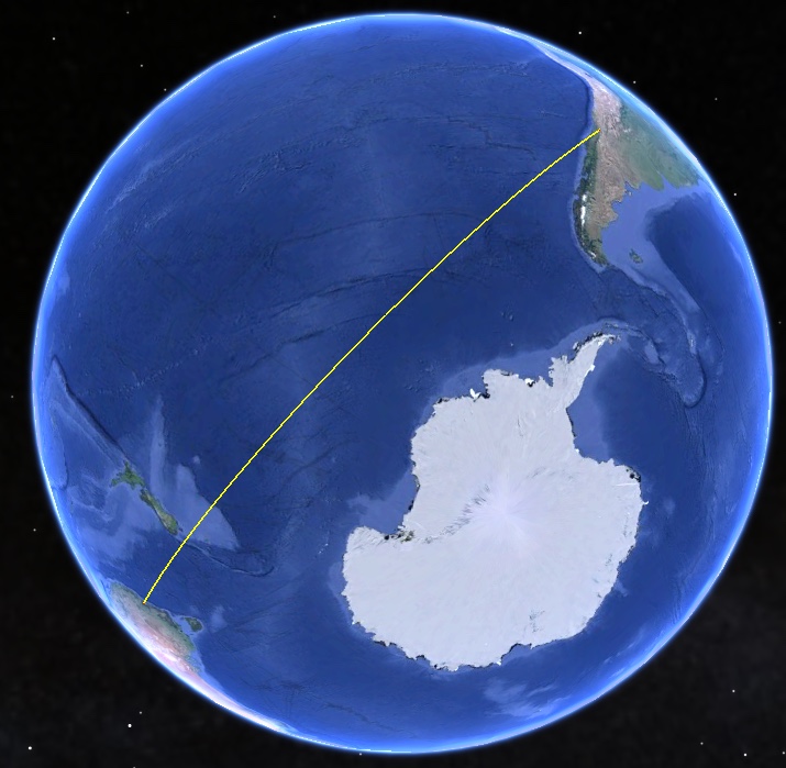 Flat Earth Theory Debunked by Short Flights from Australia to South 