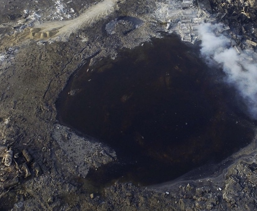 It Does Not Look Like They Dug That Crater And Why Would Its Just Going To Fill With Sea Water It Does Not Look Like They Dug That Crater And Why Would Its Just Going To Fill With Sea Water