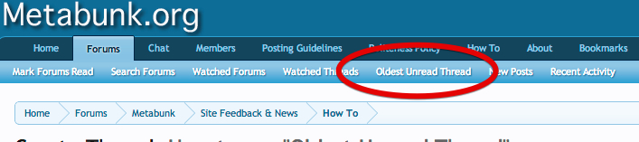 How To Use Next Unread Thread Metabunk