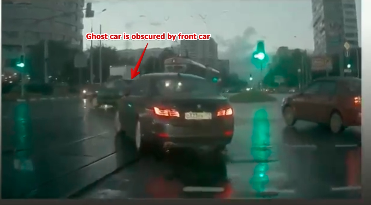 Debunked Ghost car seems to appear out of nowhere! [Illusion] Metabunk